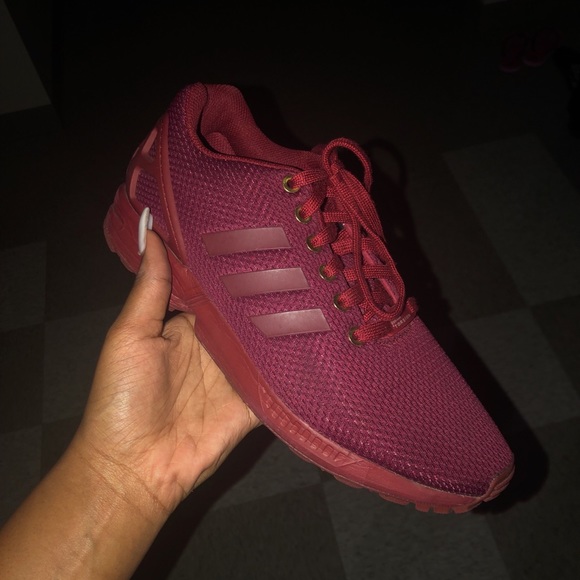 adidas zx flux burgundy